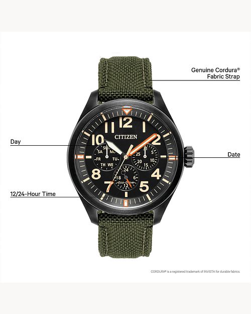 Citizen Garrison Men's Black Dial Strap Watch BU2055-16E