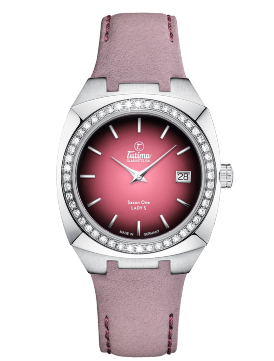 Load image into Gallery viewer, Tutima Saxon One Lady S Diamonds Rose Dial

