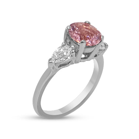Load image into Gallery viewer, Morganite and Diamond Ring

