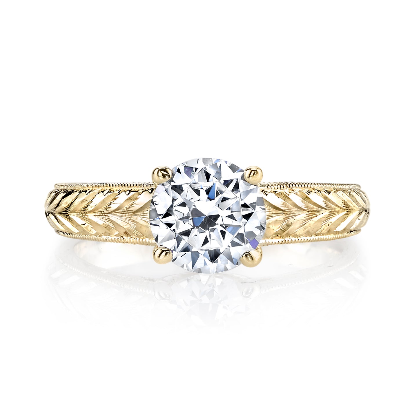 Diamond Engagement Filigree Ring Mounting