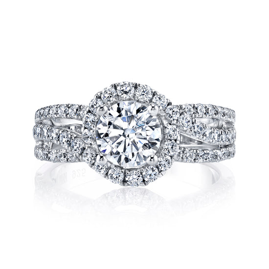 Diamond Halo Engagement Ring Mounting