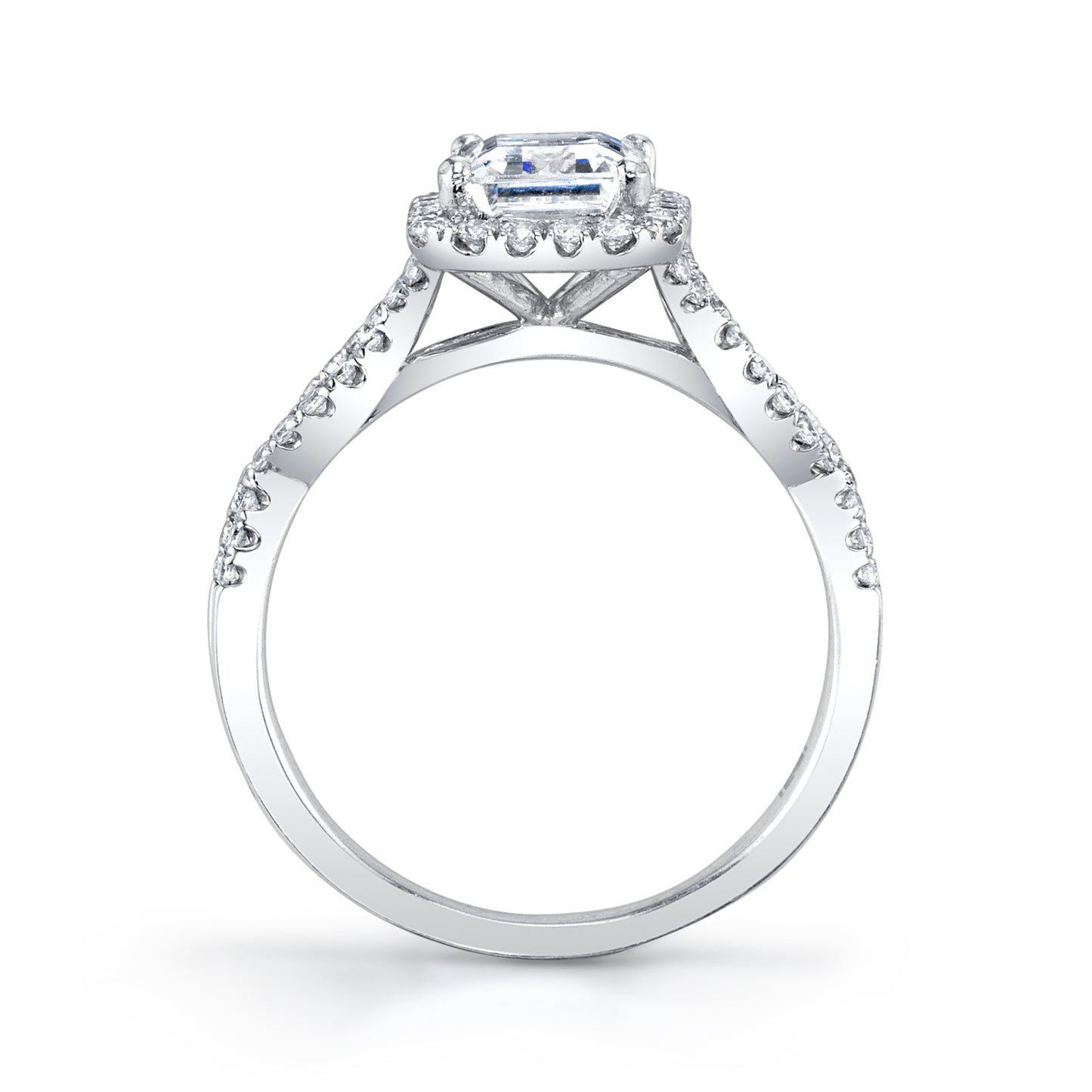 Diamond Halo Engagement Ring Mounting