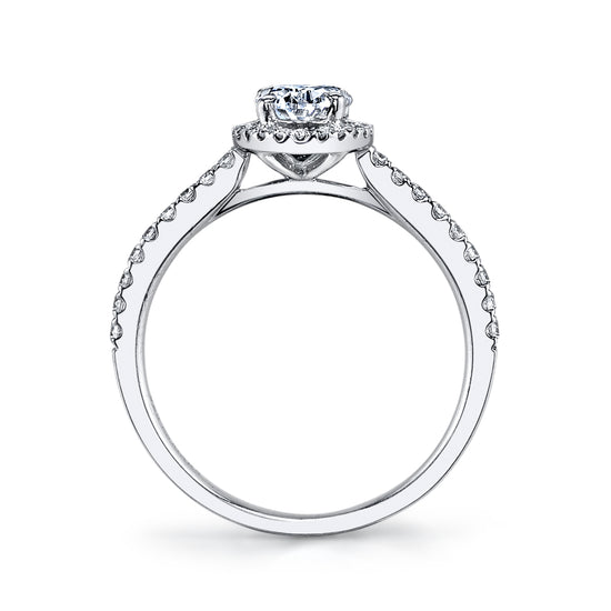 Diamond Halo Engagement Ring Mounting