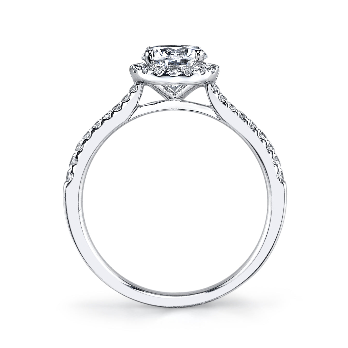 Diamond Halo Engagement Ring Mounting