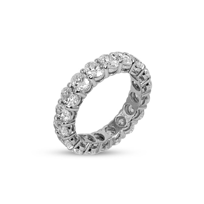 Load image into Gallery viewer, Platinum Oval Diamond Eternity Band
