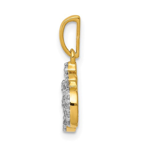 Load image into Gallery viewer, 14k 1/6ct. Diamond Om Pendant
